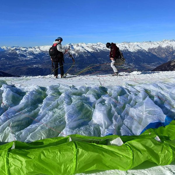 Vol en parapente HIVER Vars station